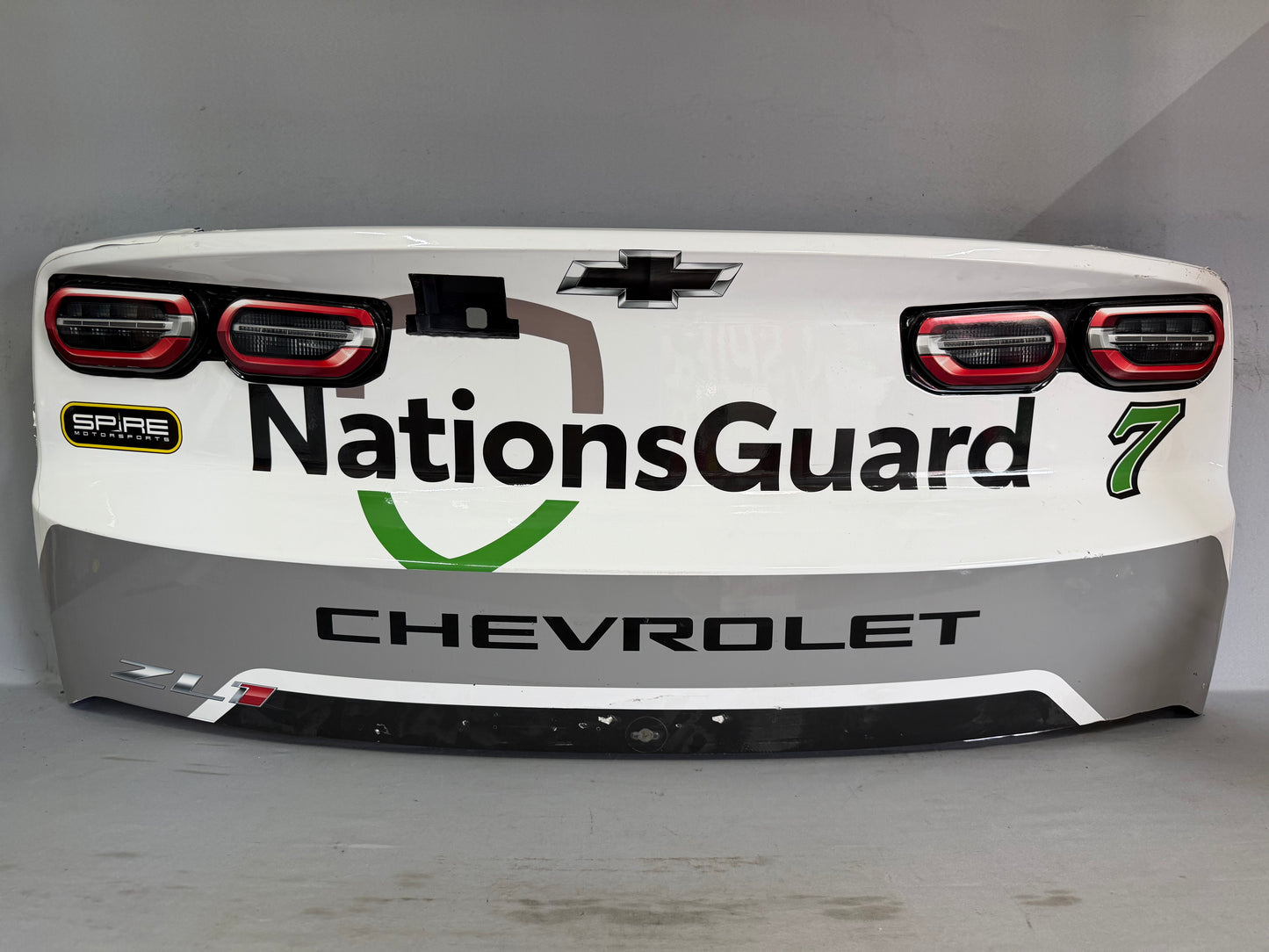 Daniel Suarez #7 2026 Michigan Nations Guard Nascar Rear Bumper