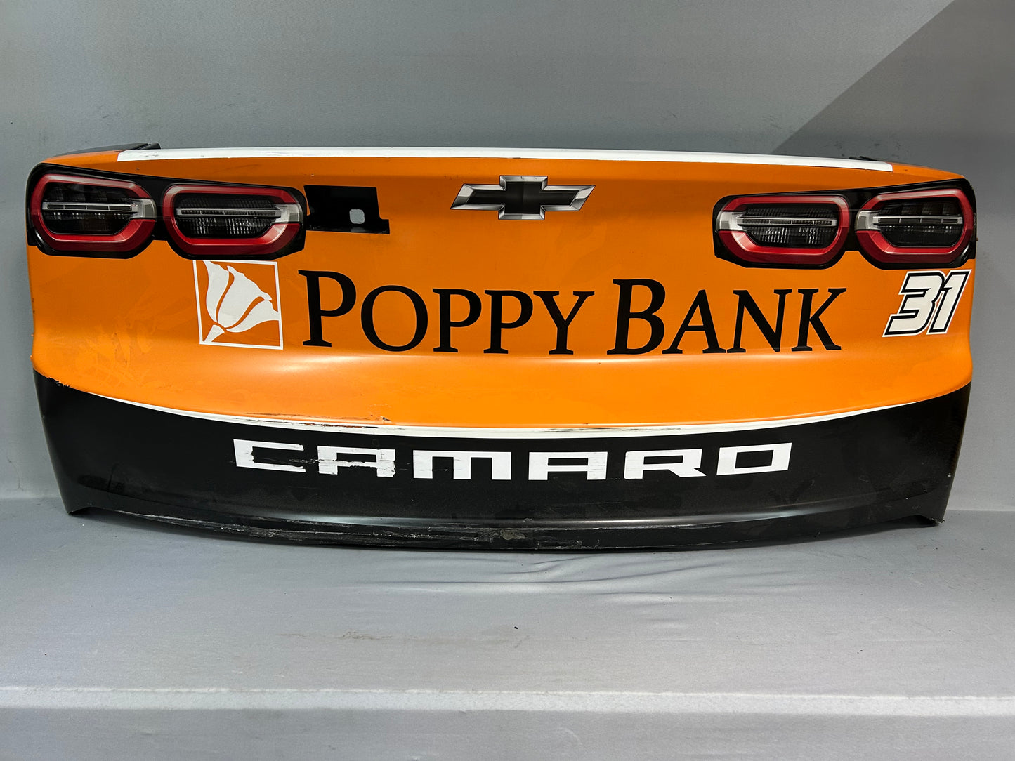 Daniel Hemric #31 2024 Poppy Bank Nascar Rear Bumper