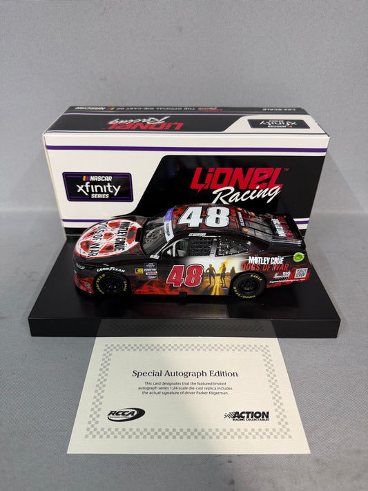 Parker Kligerman #48 2024 Motley Crue Dogs Of War Nascar Autographed Diecast