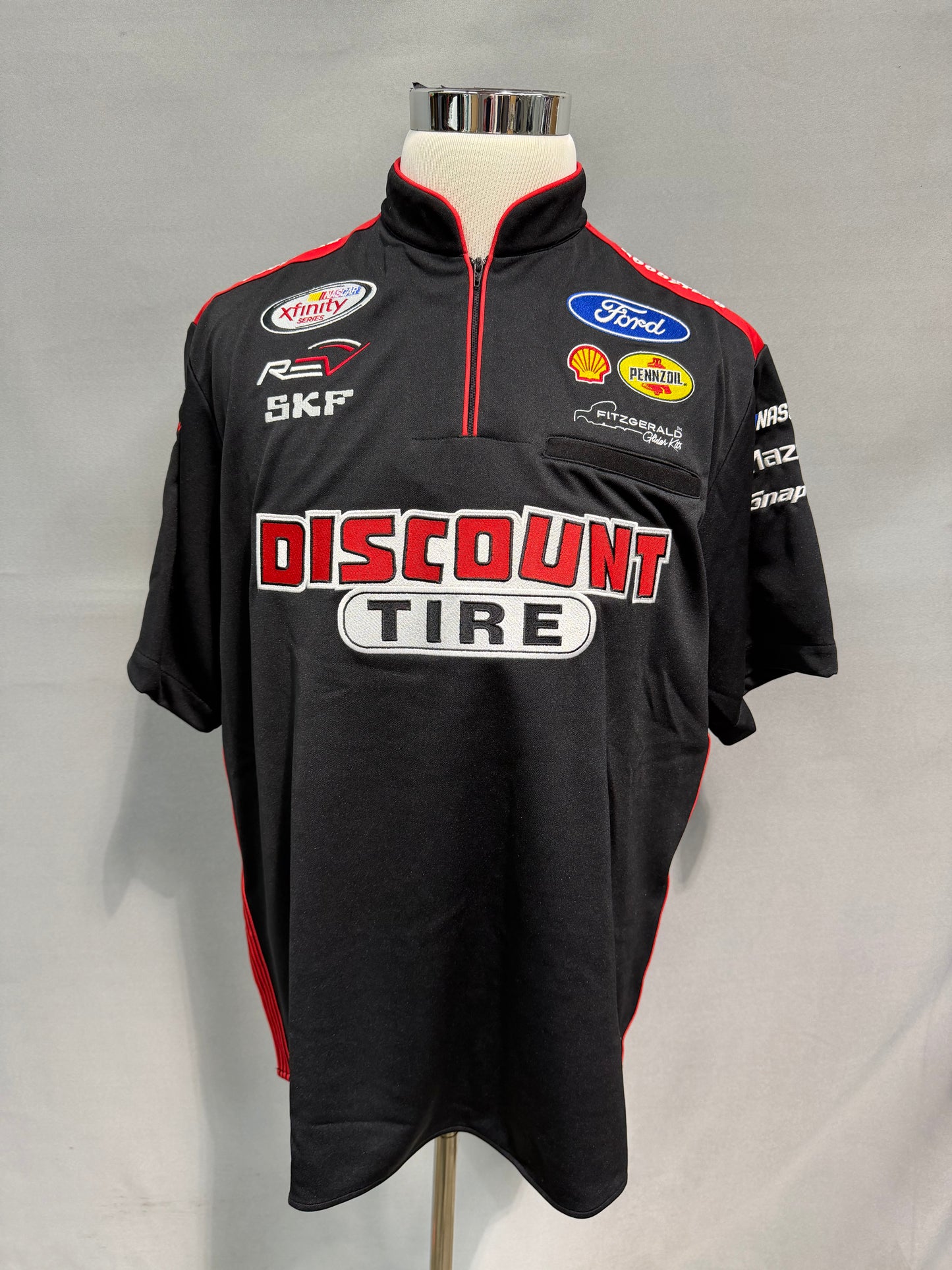 Ryan Blaney #22 2017 Discount Tire Nascar Crew Shirt Size Large