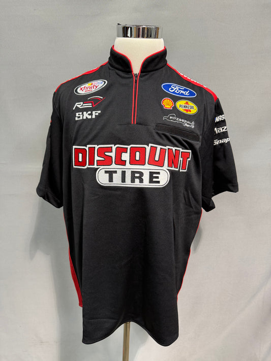 Ryan Blaney #22 2017 Discount Tire Nascar Crew Shirt Size Large