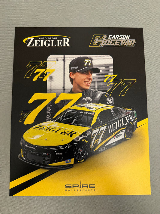Carson Hocevar #77 2024 Ziegler Nascar Hero Card