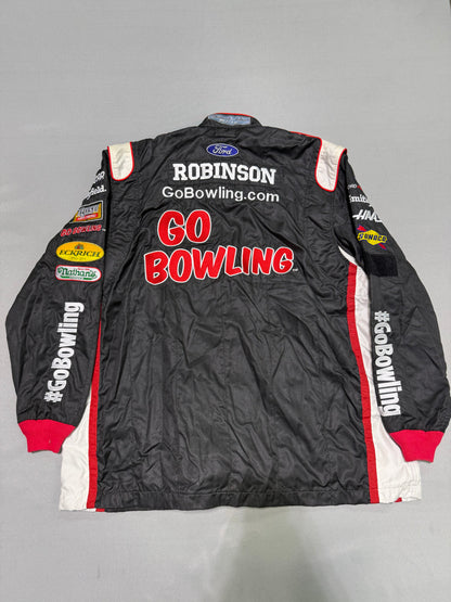 Aric Almirola #10 Go Bowling Nascar 2 Piece Crew Firesuit C-54 W-38 L-30