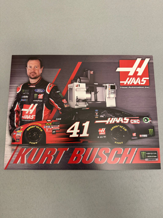 Kurt Busch #41 Haas CNC Monster Energy Nascar Hero Card