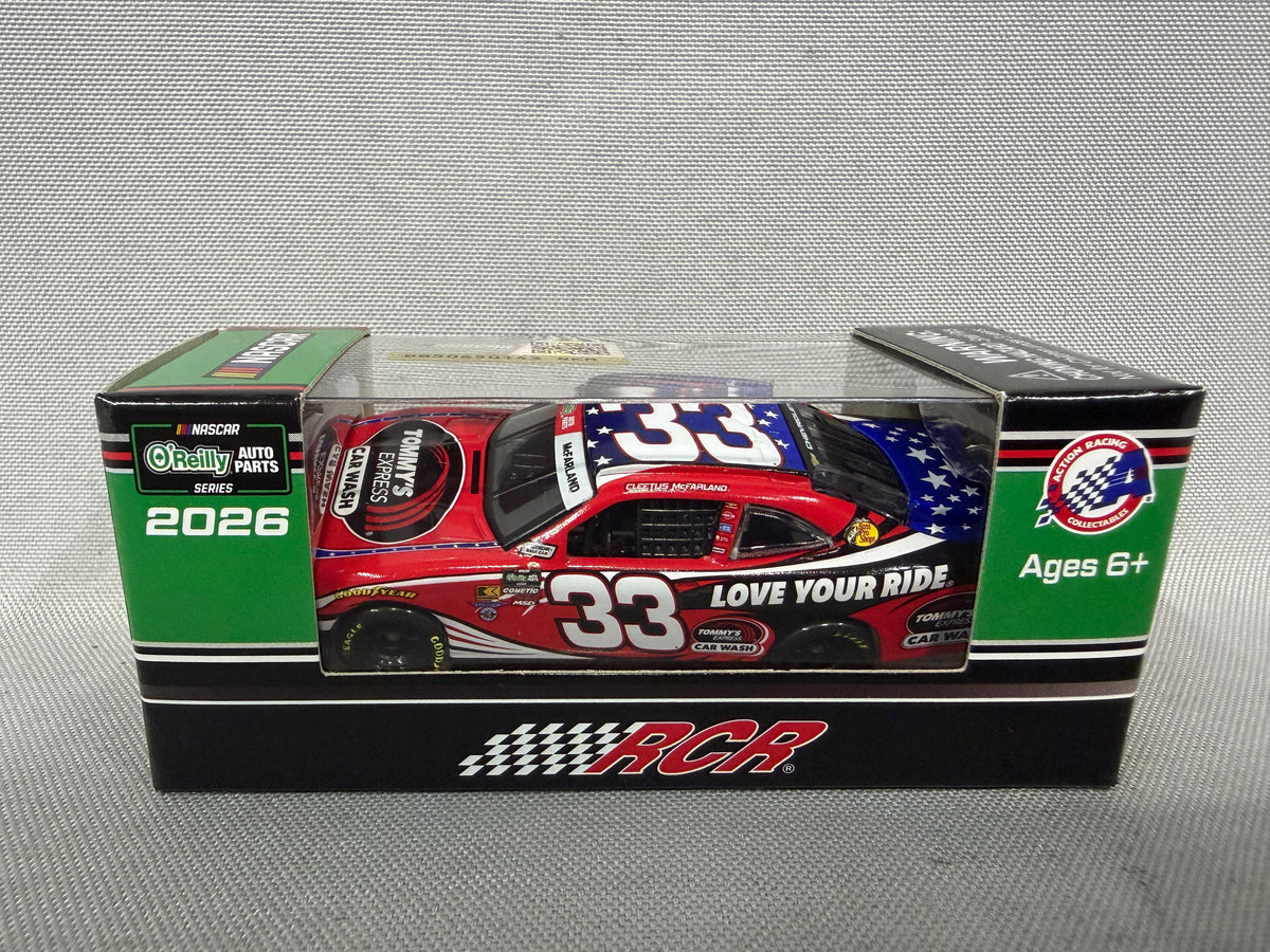 Cleetus McFarland #33 2026 Tommy’s Express Car Wash Nascar 1/64 Diecast