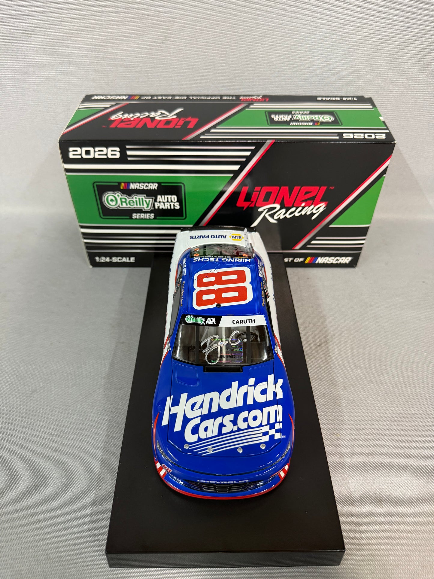 Rajah Caruth #88 2026 Hendrick Cars Nascar Dual Autographed Diecast