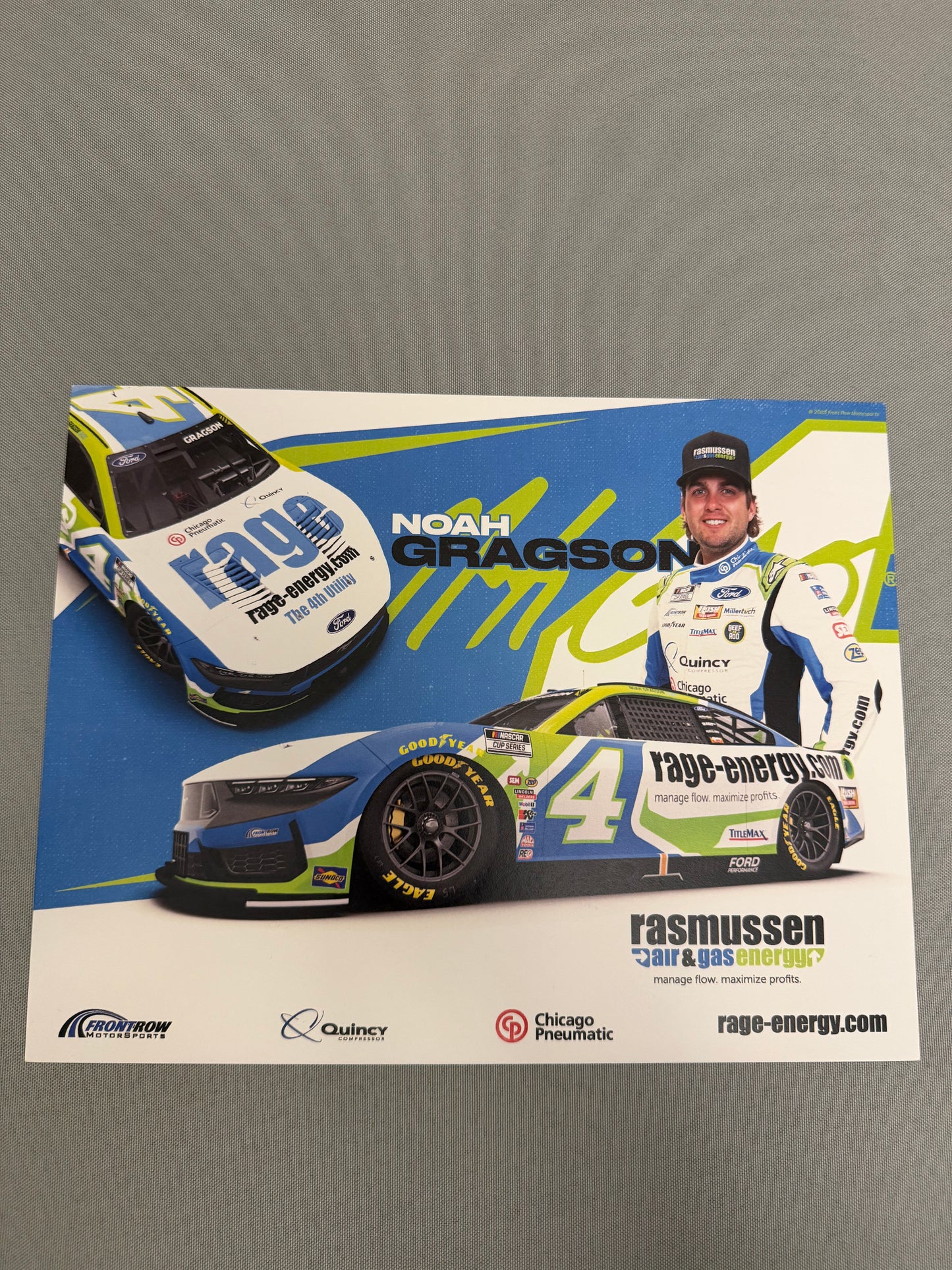 Noah Gragson #4 2025 Rasmussen Nascar Hero Card