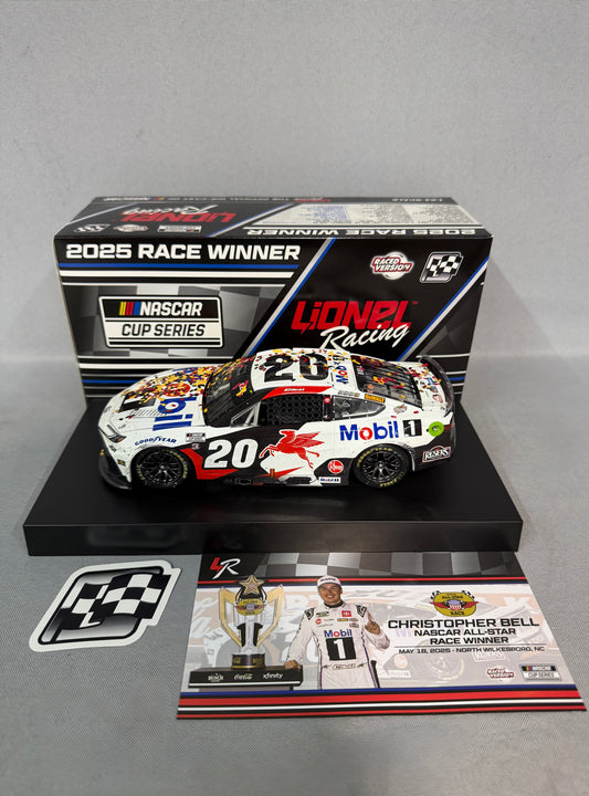 Christopher Bell #20 2025 Wilkesboro All Star Win Mobil 1 Nascar Diecast