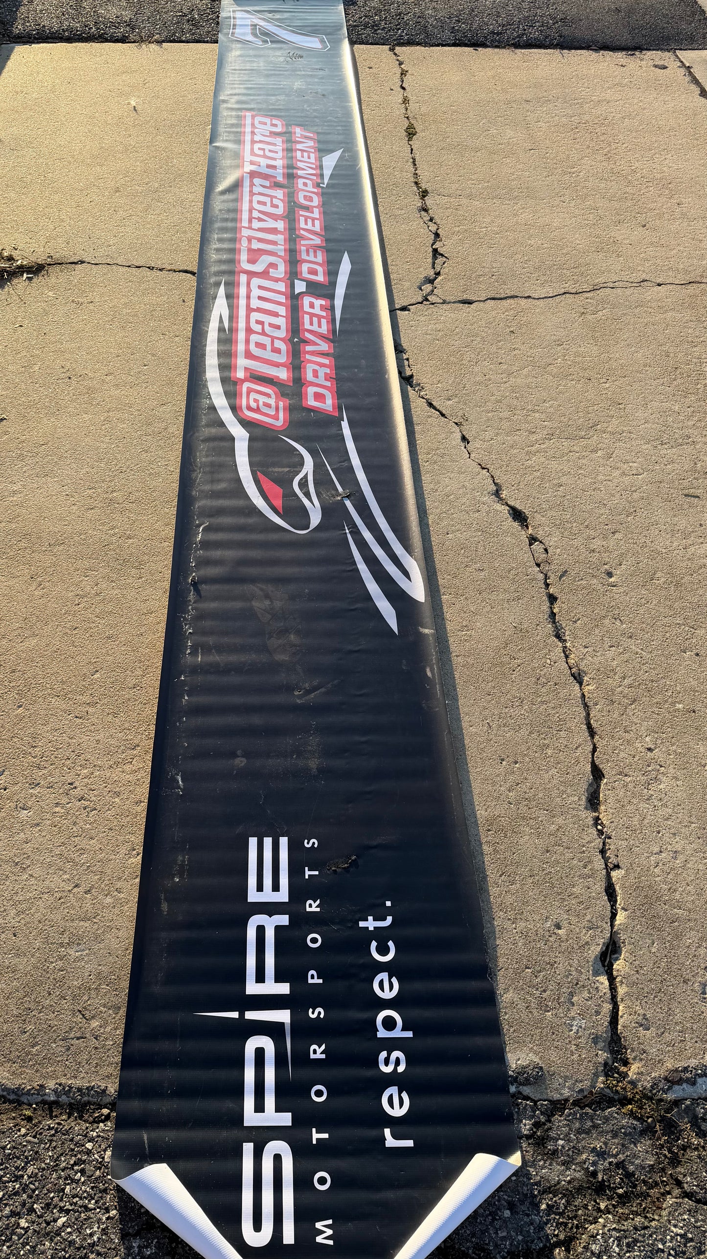 Connor Zilisch #7 2024 Team Silver Hare Nascar Pit Wall Banner