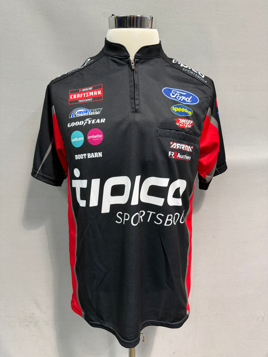 Zane Smith #38 2023 Tipico Sportsbook Nascar Crew Shirt Size Medium