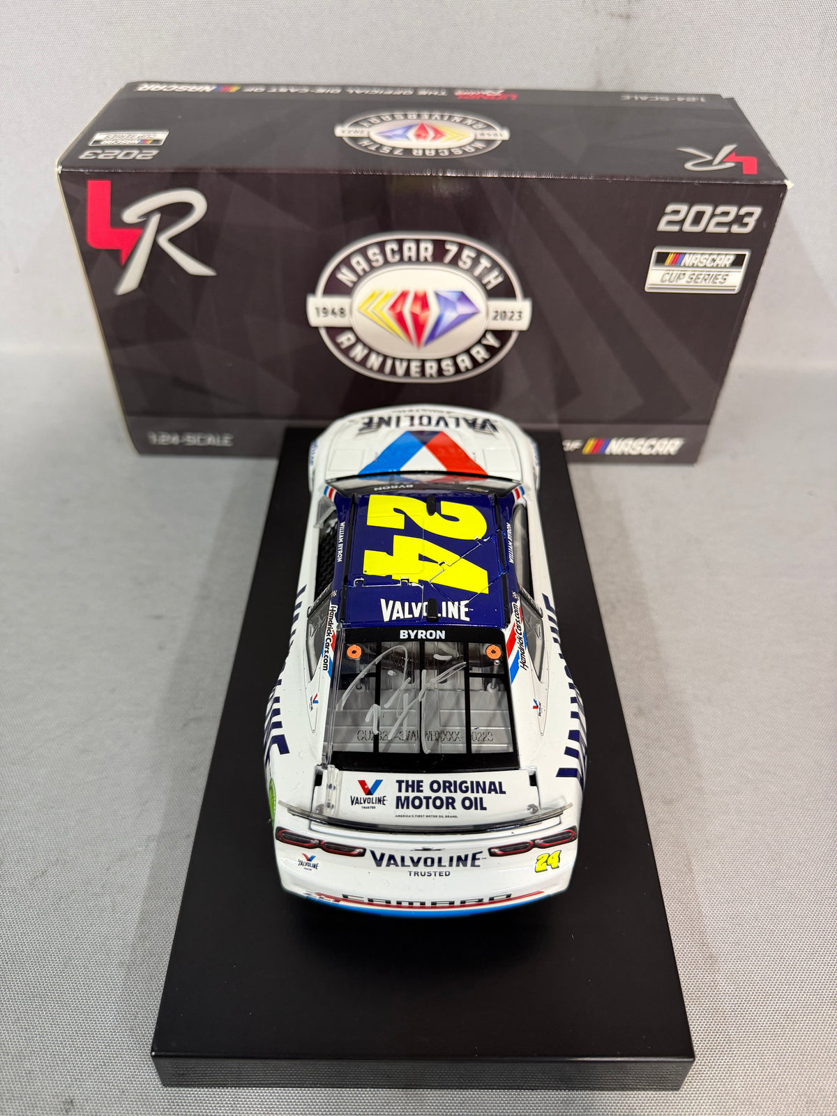 William Byron #24 2023 Valvoline Nascar Dual Autographed Diecast