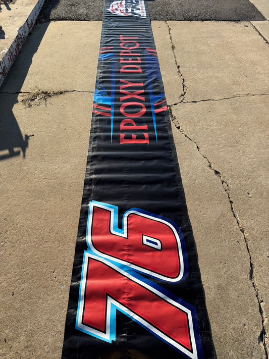 Spencer Boyd #76 2025 Homestead Epoxy Depot Nascar Pit Wall Banner