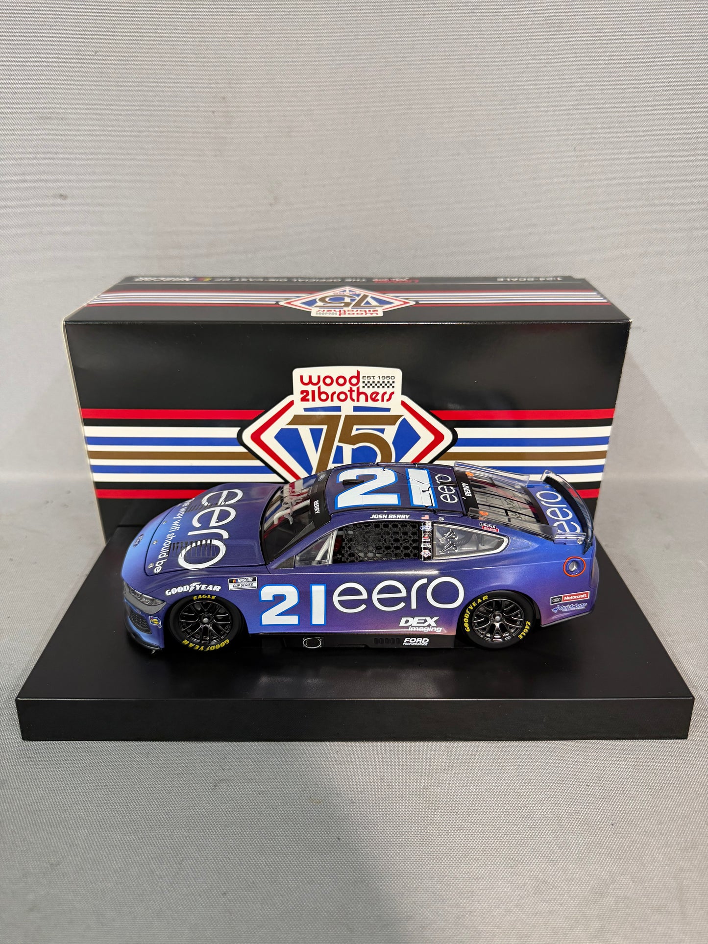 Josh Berry #21 2025 EERO Nascar Autographed Diecast