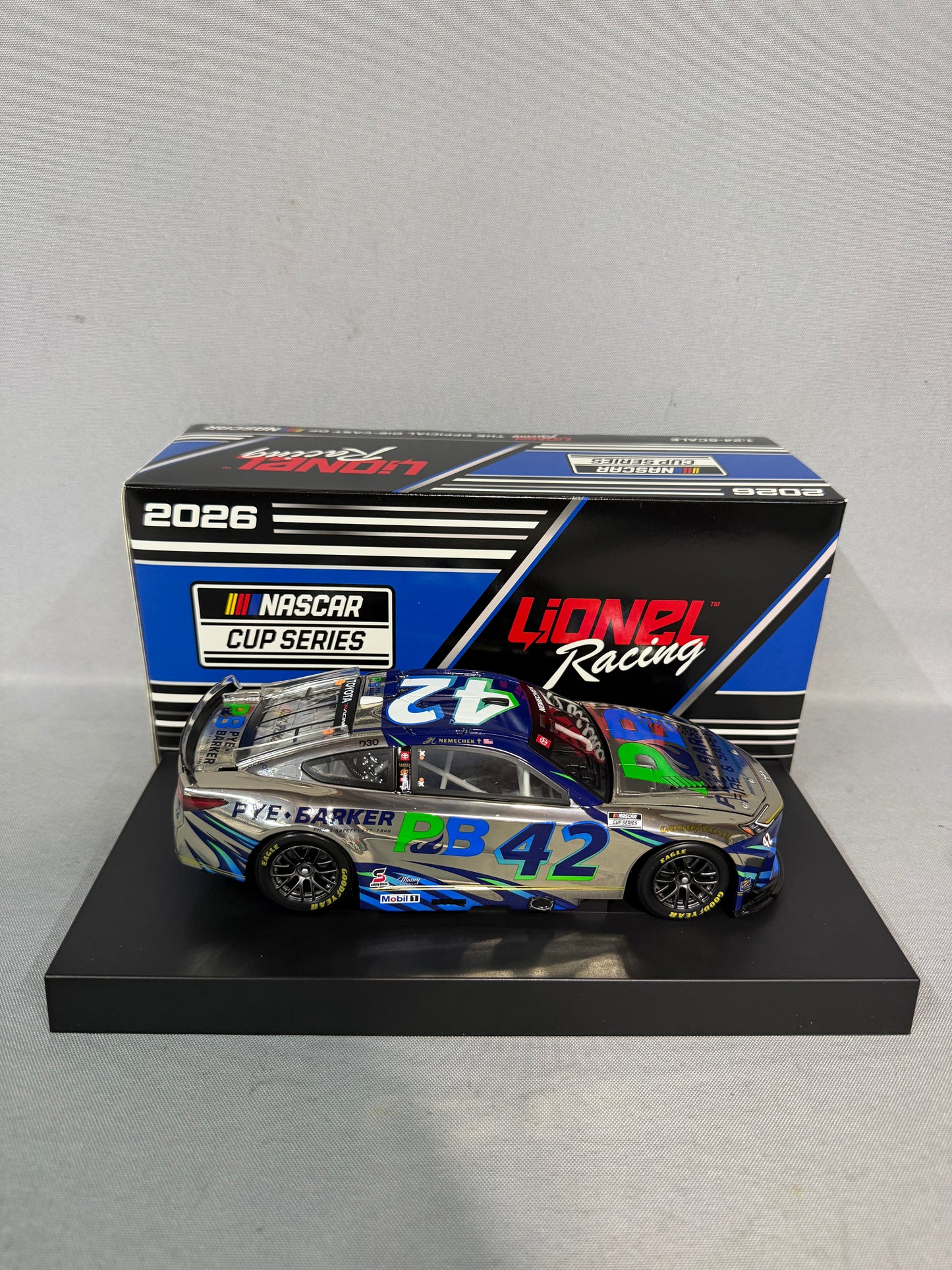 John Hunter Nemechek #42 2026 Pye Barker Color Chrome Nascar Diecast