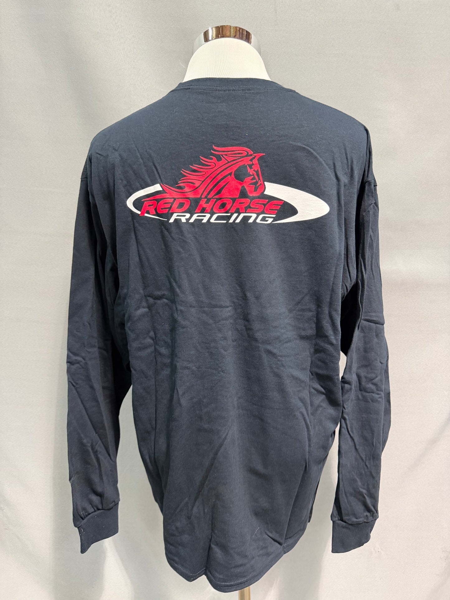 Red Horse Racing Nascar Team Issued Long Sleeve T Shirt Size XL
