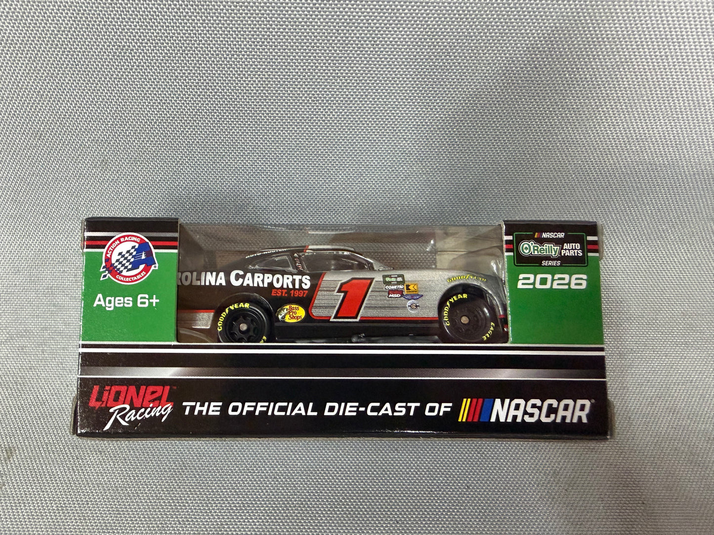 Connor Zilisch #1 2026 Carolina Carports Nascar 1/64 Diecast