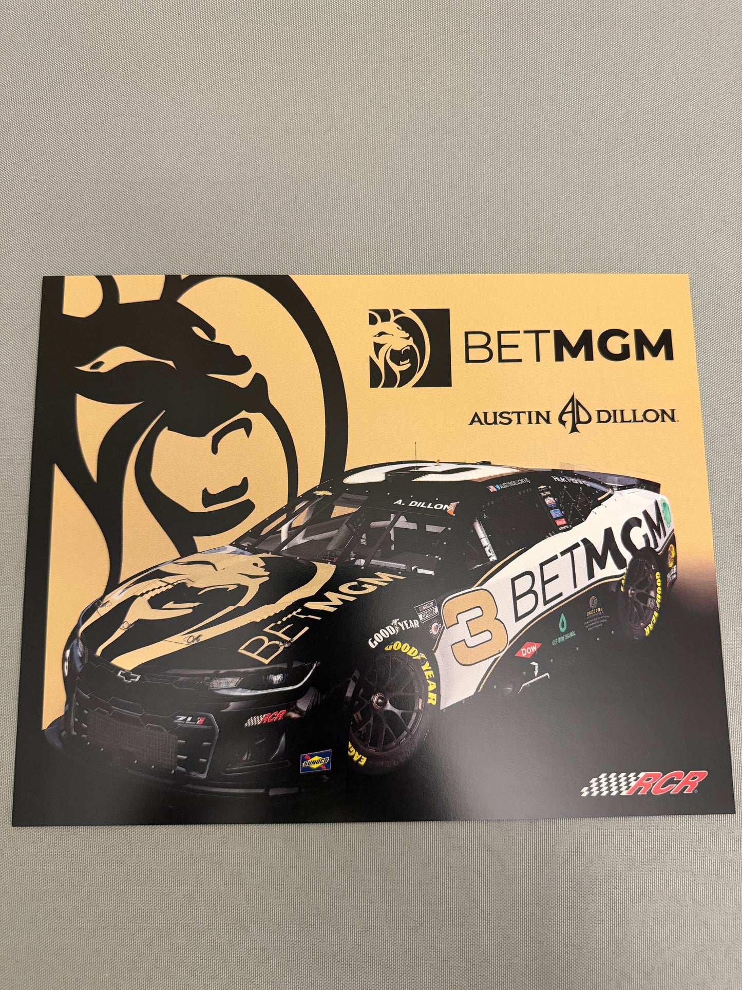 Austin Dillon #3 2023 Bet MGM Nascar Hero Card