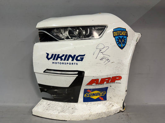 Parker Retzlaff #99 2026 Darlington 1 South Carolina Outcast Nascar Autographed Nose Corner