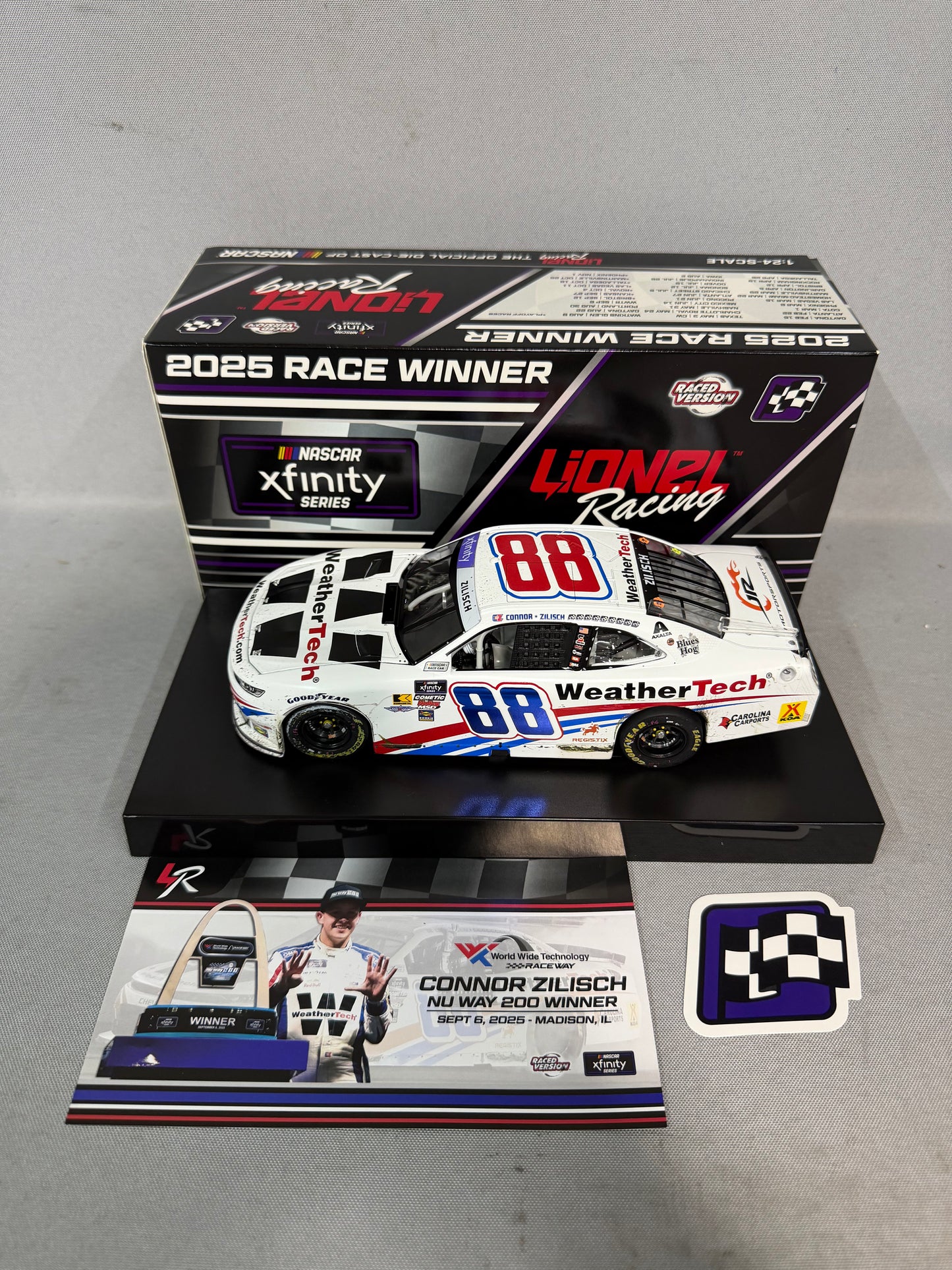 Connor Zilisch #88 2025 WWTR Gateway Win Weathertech Nascar Diecast