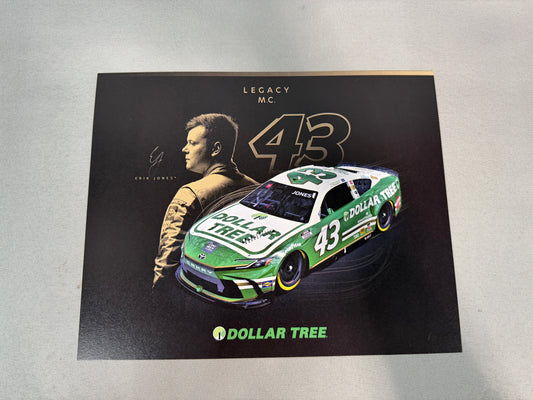 Erik Jones #43 2024 Dollar Tree Nascar Hero Card