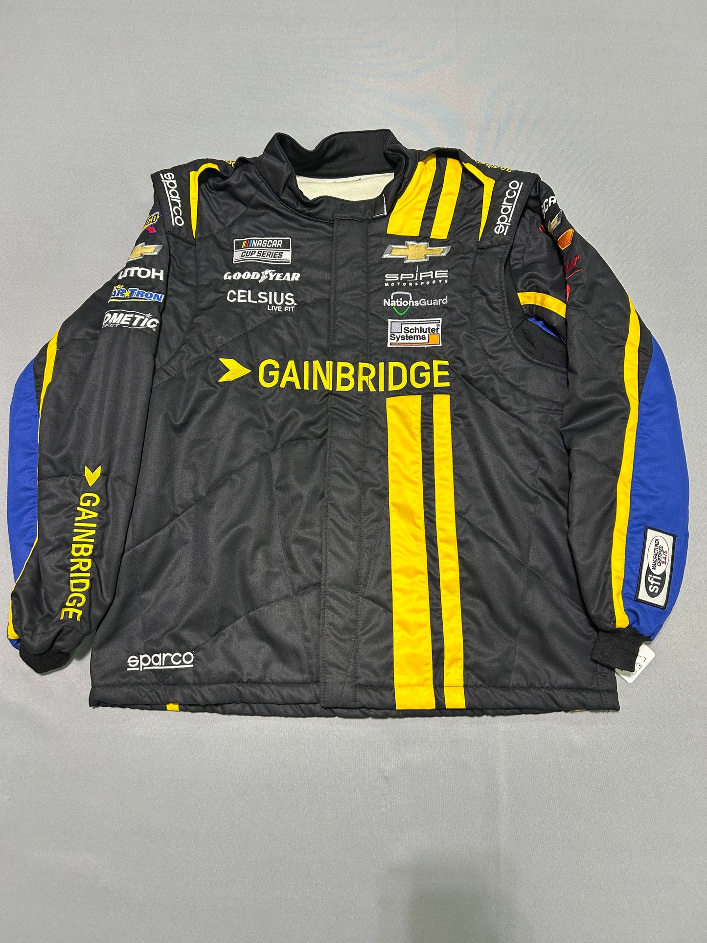 Corey Lajoie #7 2024 Gainbridge Nascar 2 Piece Crew Firesuit C-50 W-40 L-32