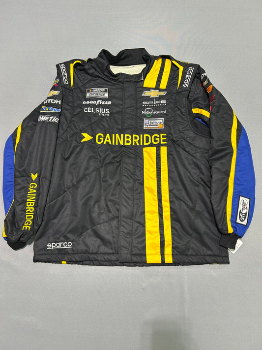 Corey Lajoie #7 2024 Gainbridge Nascar 2 Piece Crew Firesuit C-50 W-40 L-32