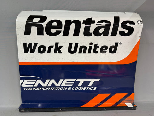 Austin Hill #33 2025 Talladega United Rentals Nascar Sponsor Door Panel
