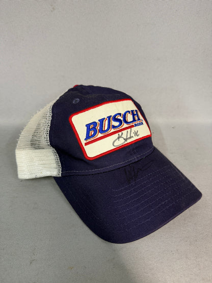 Kevin Harvick #4 Busch Beer Nascar Dual Autographed Team Hat