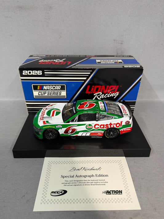 Brad Keselowski #6 2026 Castrol Tribute Nascar Autographed Diecast