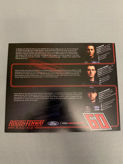 Roush Fenway 2018 The Program 60 Nascar Hero Card