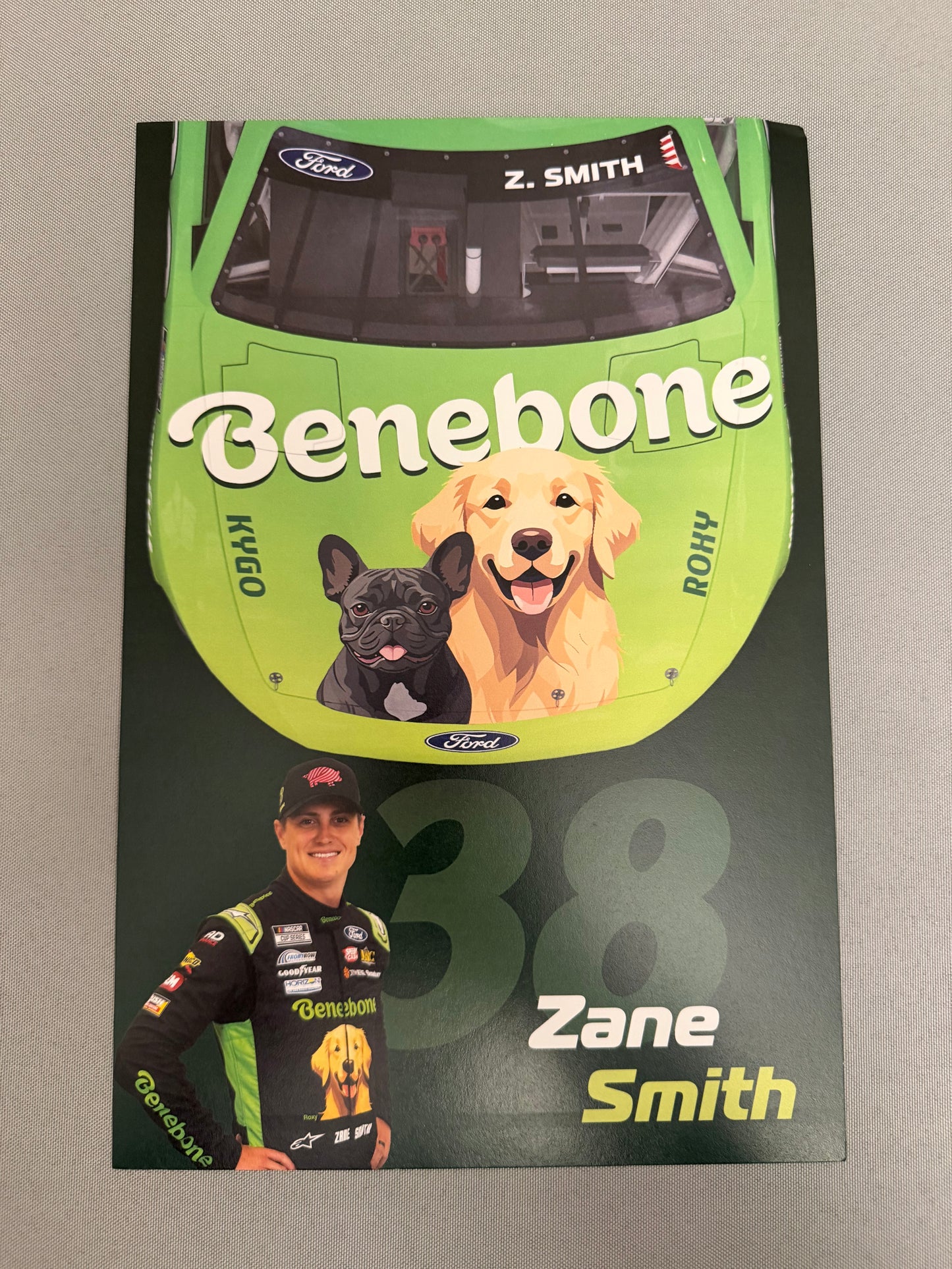 Zane Smith #38 2025 Benebone Nascar Hero Card