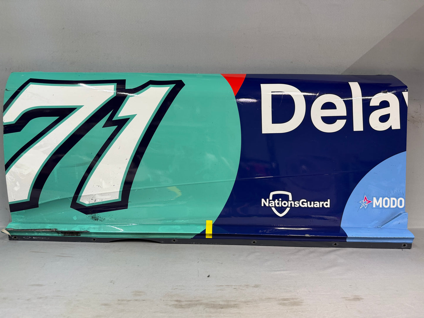 Michael McDowell #71 2026 Iowa Delaware Life Nascar Door Panel