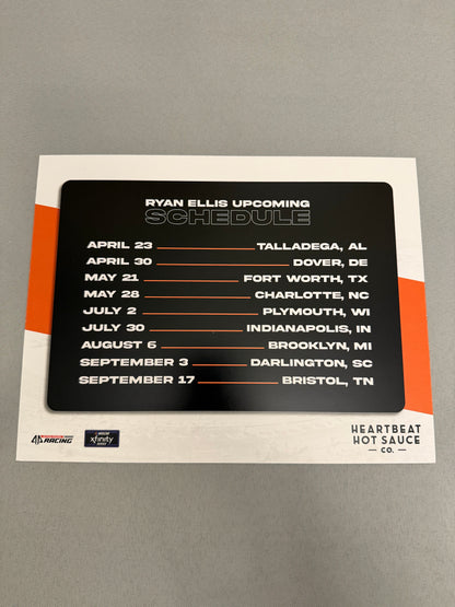 Ryan Ellis #44 2022 Heartbeat Hot Sauce Nascar Hero Card