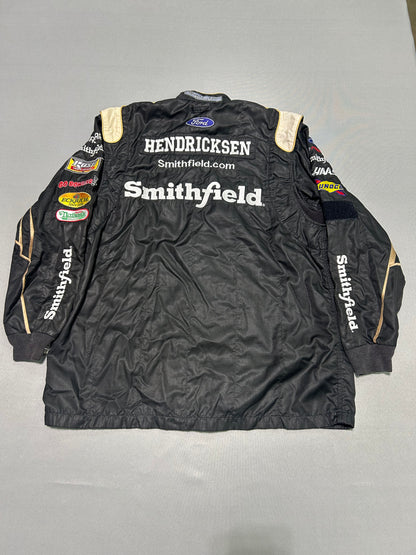 Aric Almirola #10 Smithfield Nascar 2 Piece Crew Firesuit C-46 W-34 L-28