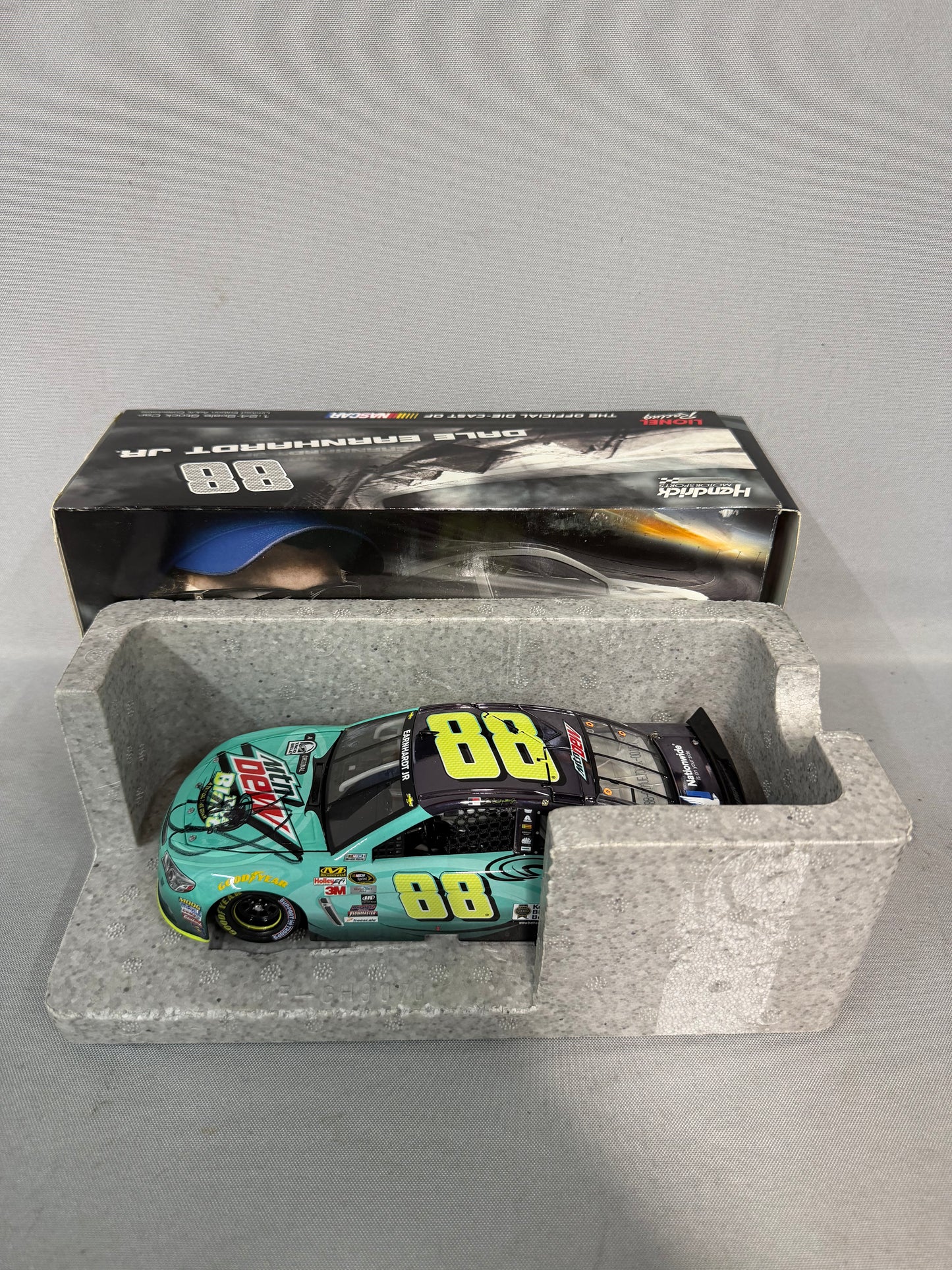 Dale Earnhardt Jr #88 2015 Mountain Dew Baja Blast Color Chrome Nascar Autographed Diecast