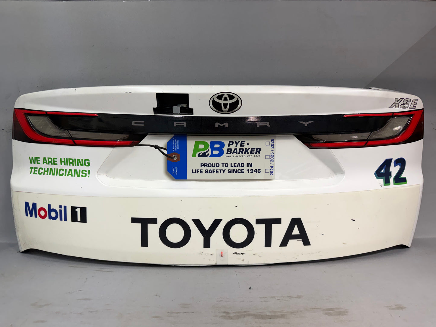 John Hunter Nemechek #42 2026 Atlanta 2 Pye Barker Nascar Rear Bumper