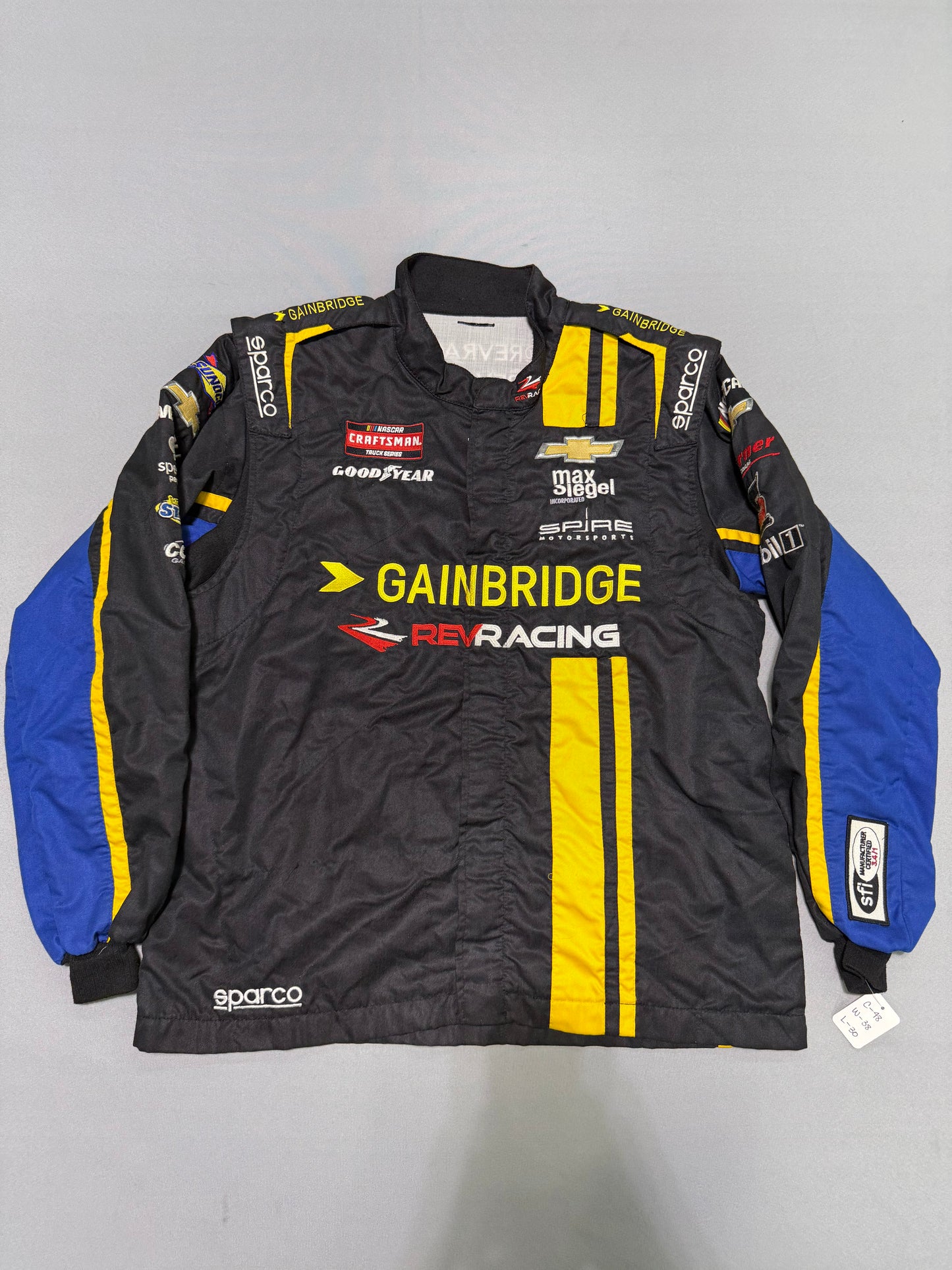 Nick Sanchez #2 2024 Gainbridge Nascar 2 Piece Crew Firesuit C-48 W-38 L-30