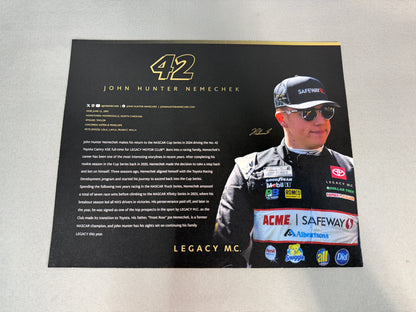 John Hunter Nemechek #42 2024 Safeway Albertsons Nascar Hero Card