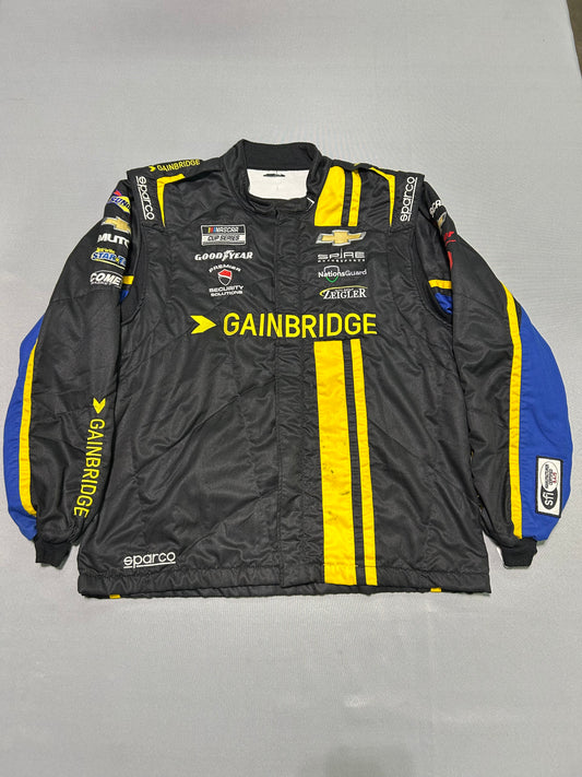 Carson Hocevar #77 2024 Gainbridge Nascar 2 Piece Crew Firesuit C-50 W-40 L-32