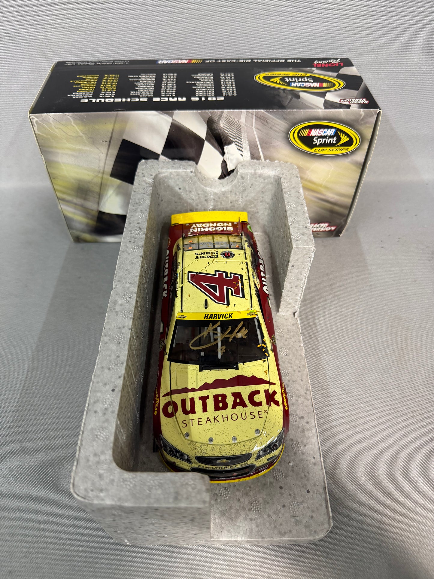 Kevin Harvick #4 2016 Kansas Win Outback Nascar Autographed Diecast