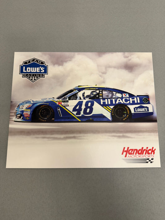 Jimmie Johnson #48 2017 Lowe’s Hitachi Nascar Hero Card