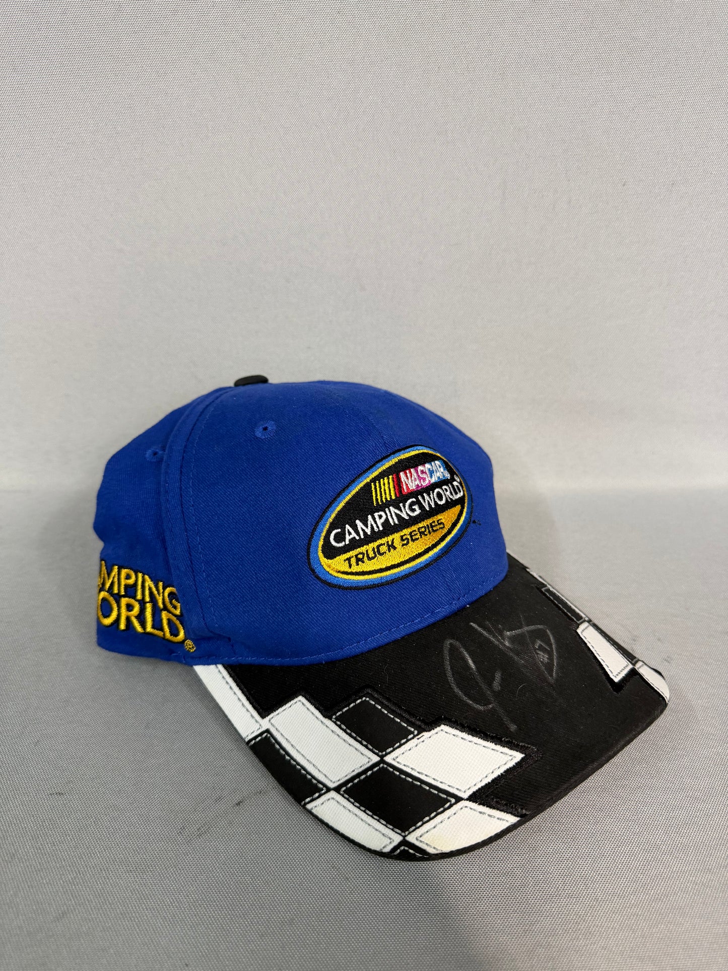John King #7 2012 Daytona Camping World Truck Series Nascar Autographed Victory Lane Hat