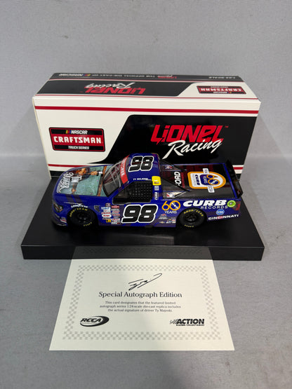 Ty Majeski #98 2024 Curb Records 60th Tim Dugger Nascar Autographed Diecast