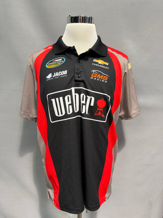 Ben Kennedy #33 Weber Grills Nascar Crew Shirt Size 2XL