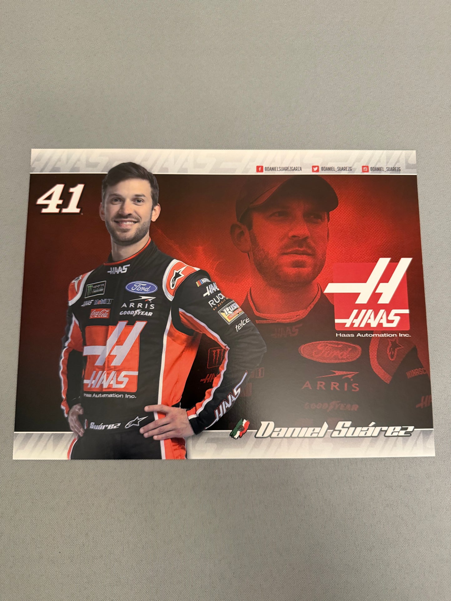 Daniel Suarez #41 2019 Haas Automation Nascar Hero Card