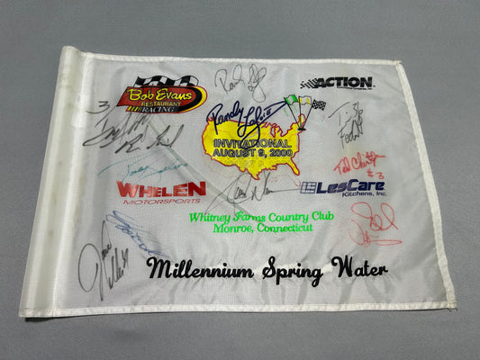 Randy Lajoie 2000 Invitational Autographed Nascar Flag