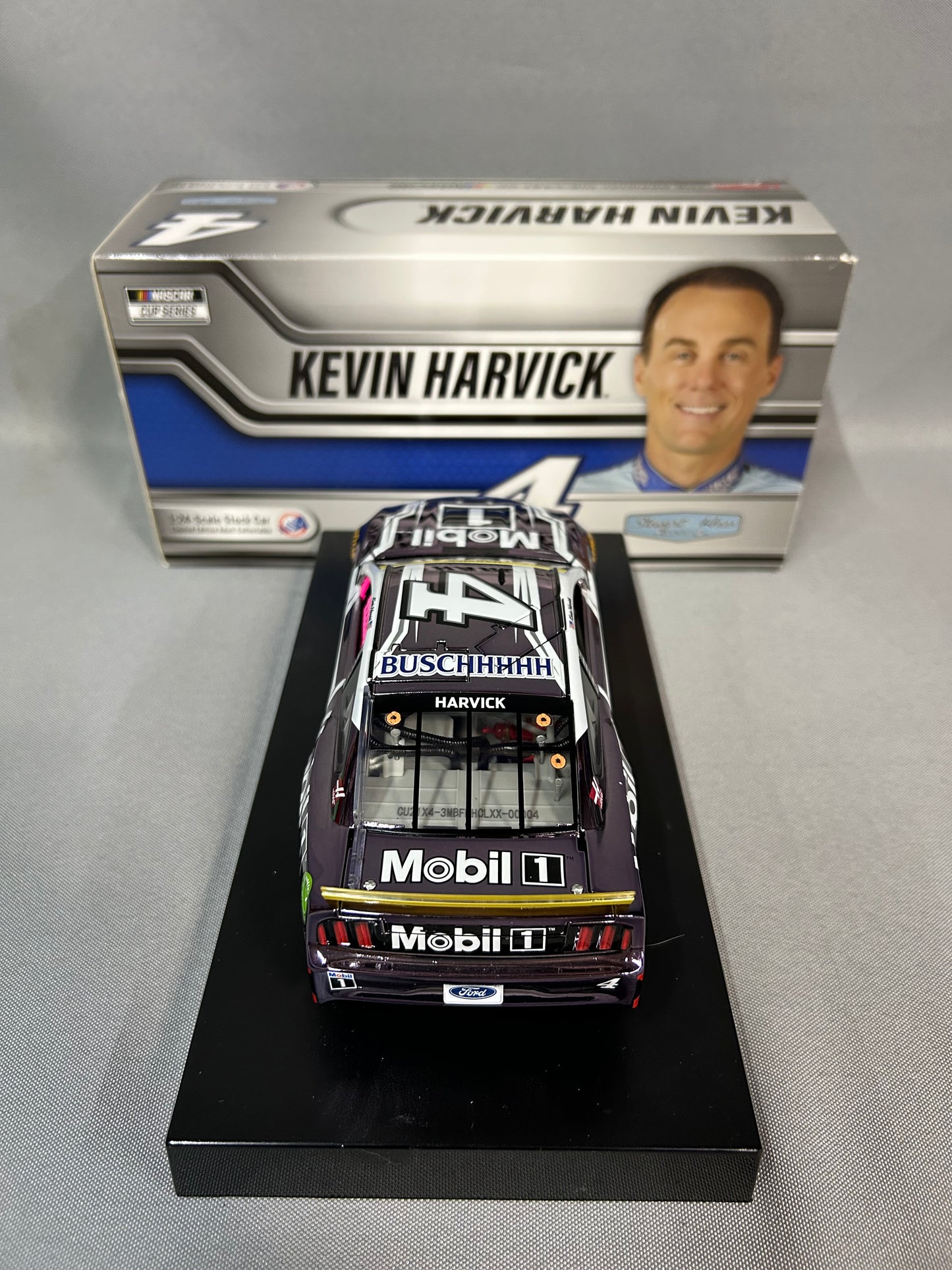 Kevin Harvick #4 2021 Autographed Mobil 1 Fan Vote Color Chrome Din 4 Door # Nascar Diecast