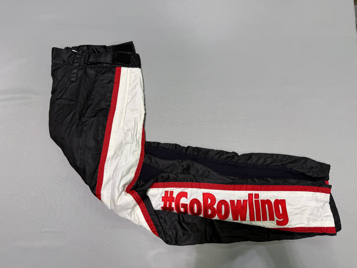 Aric Almirola #10 Go Bowling Nascar 2 Piece Crew Firesuit C-54 W-38 L-30