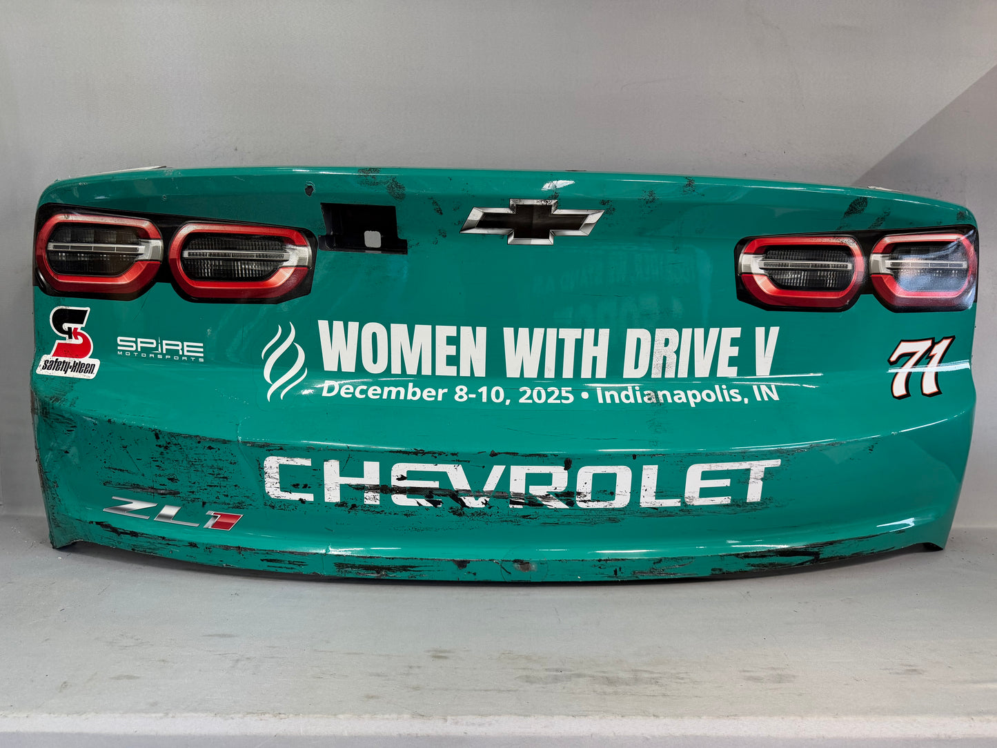 Michael McDowell #71 2025 Martinsville Gainbridge Women In Motorsports Nascar Rear Bumper