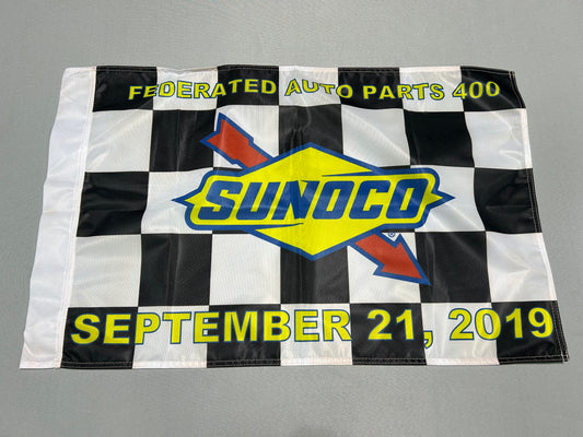 Martin Truex Jr #19 2019 Richmond Nascar Victory Lane Checkered Flag